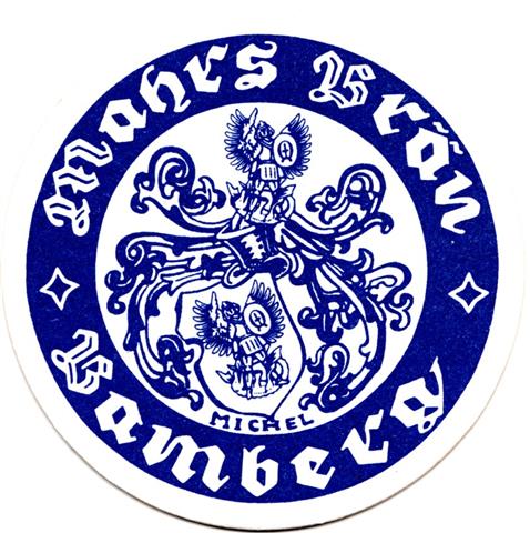 bamberg ba-by mahrs rund 2a (215-michel-wappen offen-blau) 